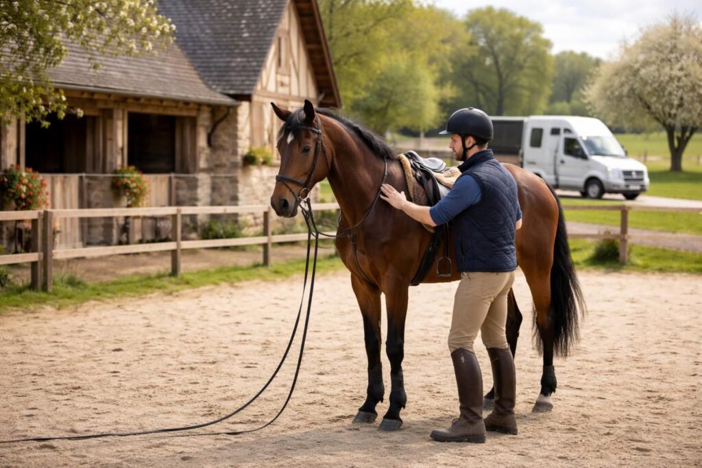 découvrez comment débourrer vos jeunes chevaux en toute sécurité grâce à un transport adapté entre centres équestres en normandie, pour un apprentissage optimal et serein.
