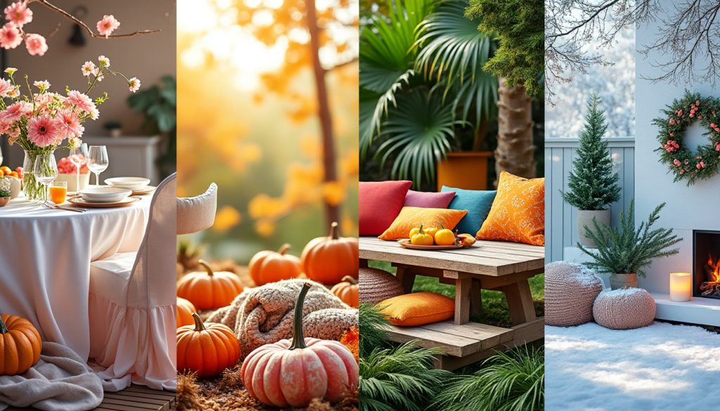 découvrez des idées créatives de décoration pour chaque saison : printemps, été, automne et hiver. inspirez-vous pour renouveler votre intérieur et créer une ambiance unique toute l’année !