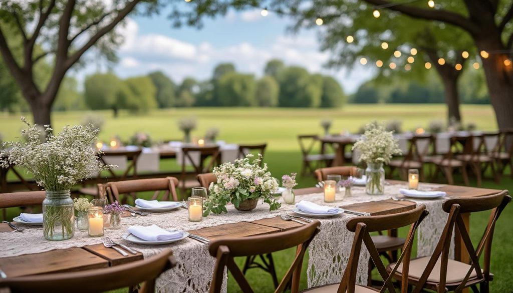 découvrez nos astuces pour réussir une déco de mariage champêtre élégante et authentique tout en maîtrisant votre budget. inspirez-vous et créez une ambiance naturelle et chaleureuse pour votre grand jour.