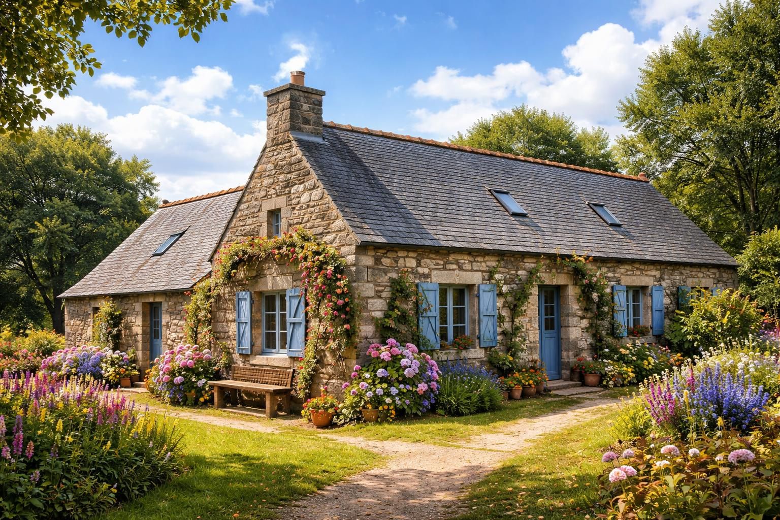 découvrez comment rénover une longère bretonne en utilisant des ardoises naturelles et une cheminée en granit pour préserver son authenticité et son charme traditionnel.